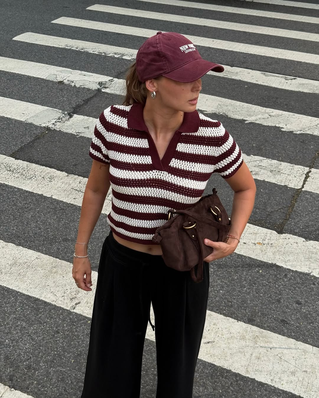 SLND TN AMERICAN EAGLE American Eagle striped sweater and cap