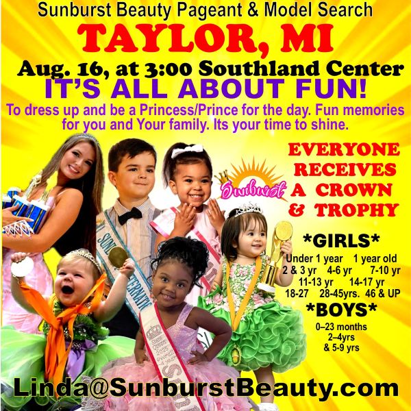 Sunburst Beauty Pageant Southland Center August 2026